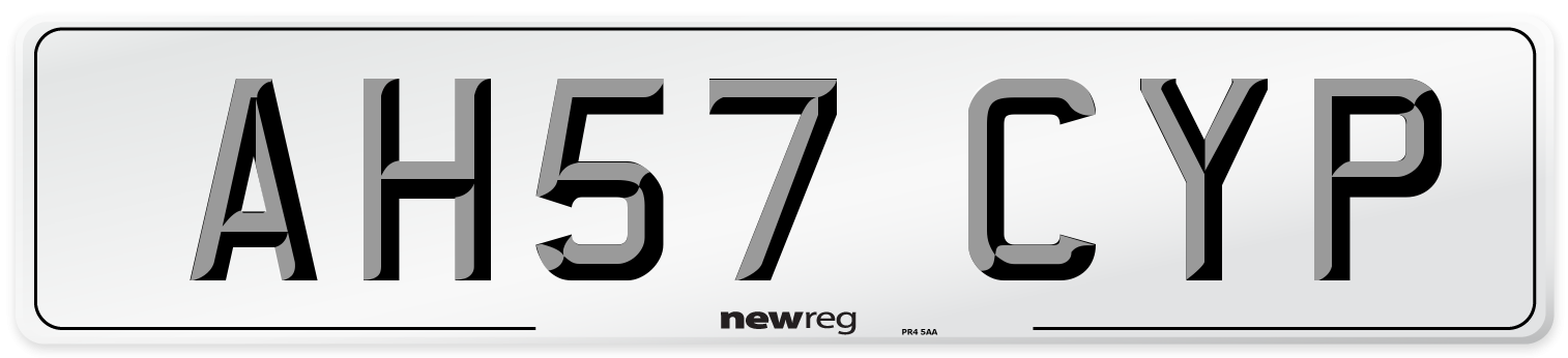 AH57 CYP Number Plate from New Reg